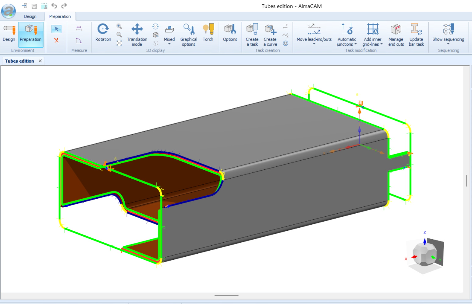 Tube Cut Software Almacam Tube para el corte de tubos y perfiles - Almacam